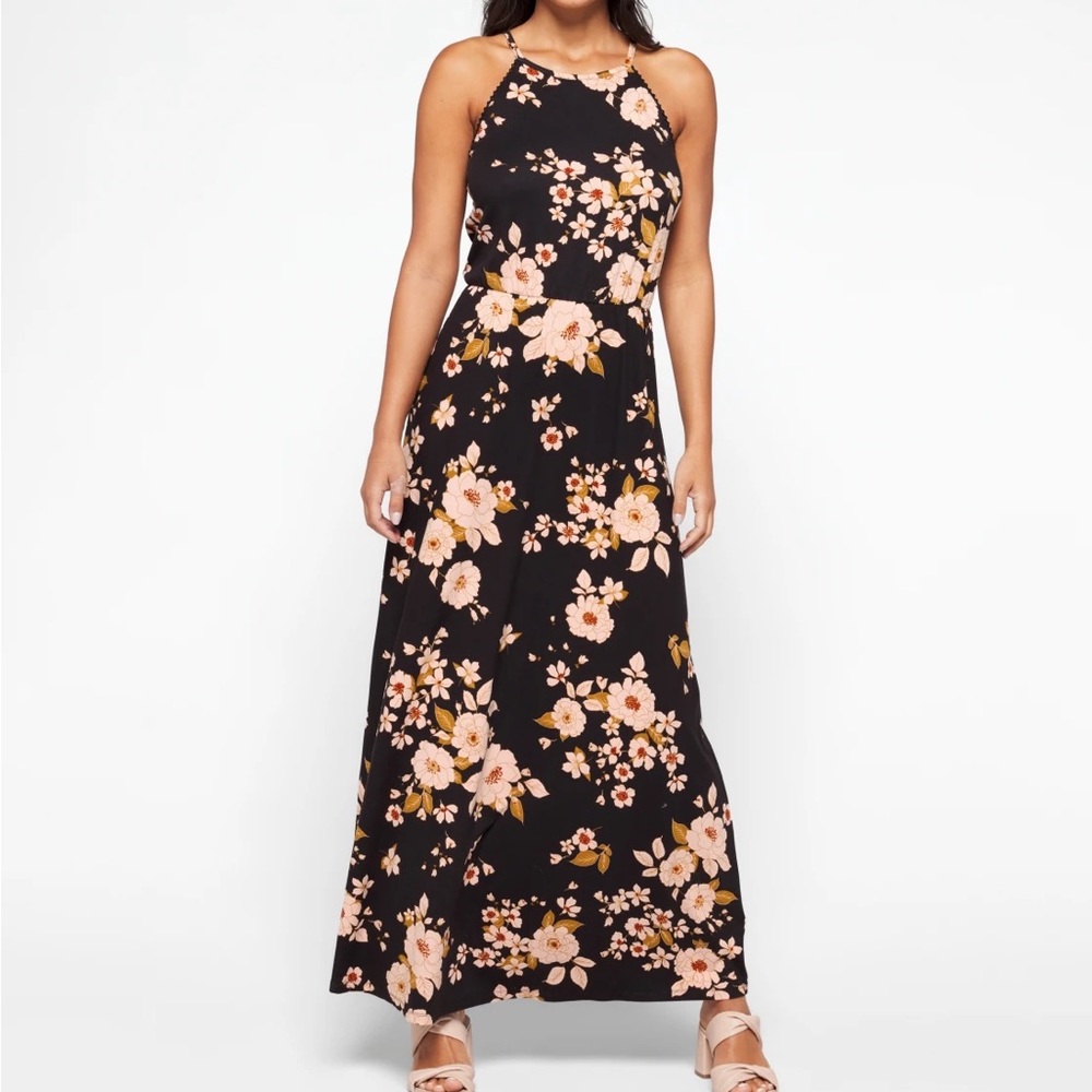 french grey Zoe Knit Maxi Dress